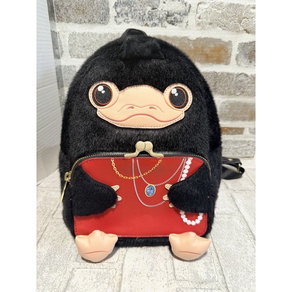 RARE Harry Potter / Fantastic Beasts Niffler Plush Loungefly Mini Backpack